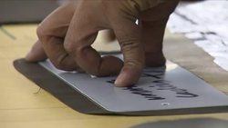 Textile factory stock shots in Hackney News Clip