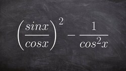 Simplifying a trigonometric expression by subtracting rational expressions Instructional Video