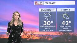 Gusty winds overnight into Friday; chance for some snow Saturday News Clip