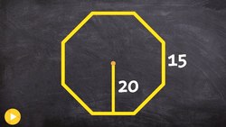 How do we find the area of a octagon (side lengths are not correct) Instructional Video