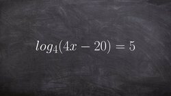 Solving for a variable by converting to exponential Instructional Video