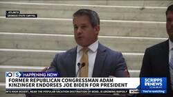 Former GOP Rep. Adam Kinzinger announces he's endorsing Biden for president News Clip