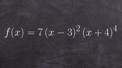 How to sketch the graph of a polynomial by zeros and multiplicity Instructional Video