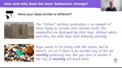 An exploration of Chapter 4 of 'Lord of the Flies' Instructional Video