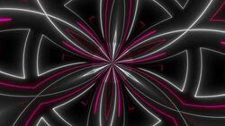 Beautiful abstract symmetry kaleidoscope with shiny neon lines Stock Footage