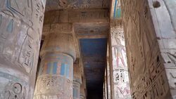 Temple of Medinet Habu. Egypt, Luxor. Stock Footage