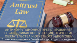 Этические ожидания: Кодекс поведения | Антимонопольное право & Ответственность Instructional Video