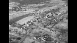 United States, 1950s: Aerial view of Lebanon, Connecticut Stock Footage