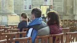 CLEAN : Day of "shame" as French catholics return to church in wake of abuse report News Clip