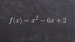 Identify the vertex, domain and range from a quadratic by completing the square Instructional Video