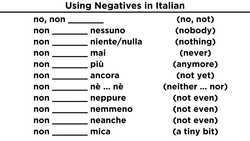 Negatives in Italian Instructional Video