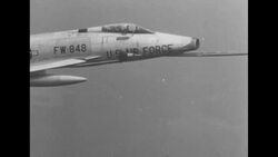 US Air Force crews fuel three F011s in the air News Clip