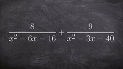 Learn how to add two rational expressions by finding the LCD Instructional Video