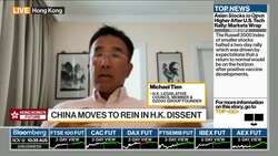 Pro-Beijing H.K. LegCo Member Tien on Opposition Quitting News Clip