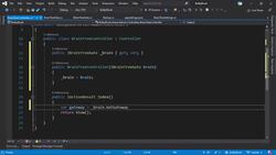 The Complete Guide to ASP.NET Core MVC (.NET 5) - Add Brain Tree Get Action Instructional Video