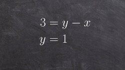 Solving a system with a horizontal line by graphing Instructional Video
