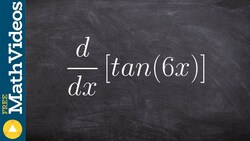 Learn how to use the chain rule with tangent Instructional Video