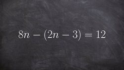 Solving an equation with parentheses Instructional Video