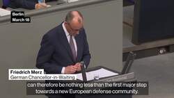 Merz Addresses Lawmakers Ahead of Spending Bill Vote News Clip