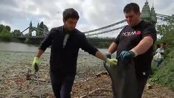 Lizzie Carr highlights plastic pollution problem by launching app Stock Footage