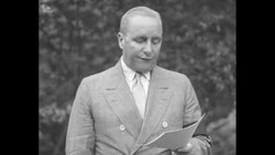 Ogden L. Mills reads statement News Clip