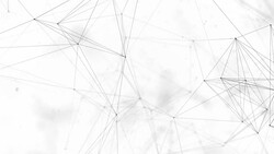 Clean White Abstract polygonal Digital Concept Geometrical Polygon Plexus Moving low poly Technologies Minimalist design element Seamless loop background for corporate business presentation Stock Footage