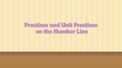 Fractions & Unit Fractions Number Line Instructional Video