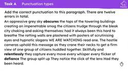 Using punctuation accurately in dystopian descriptions Instructional Video
