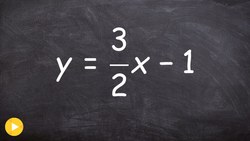 Graph a line in slope intercept form Instructional Video