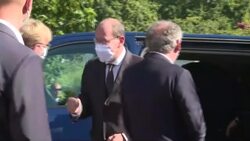CLEAN : French PM Castex welcomed by MoDem party leader Bayrou News Clip