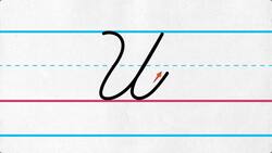 Uppercase Cursive Letter U Instructional Video