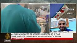 Al Shifa hospital surgeon says hospital is not safe but no one is able or has the courage to leave News Clip