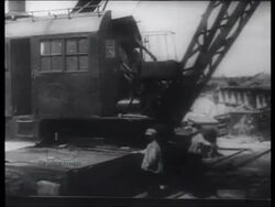Bulganin and Khrushchev, French ocean liner, German zeppelin, 1920s Stock Footage