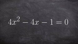 Learn to describe and solve for the zeros using completing the square Instructional Video