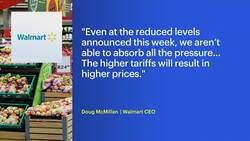 Walmart executives say some prices will be rising due to tariffs News Clip