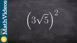 Squaring a monomial with a radical Instructional Video