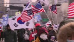 Anti-North Korea protesters near the Olympic stadium ahead of the opening ceremony of the Pyeongchang 2018 Winter Olympic News Clip