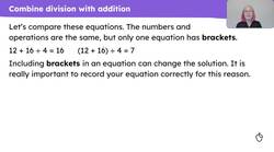 Combine division with addition and subtraction Instructional Video