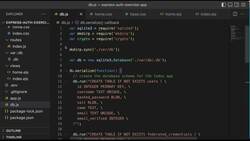 Express Framework Fundamentals - Secure Sign-Up with Auth0 and Node.js - Explicitly Create the Database Build Directory to exer Instructional Video