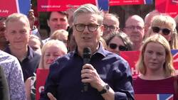 Starmer makes speech at cricket club in Reading News Clip