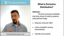 Marketing - Exclusive Distribution Instructional Video