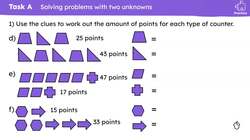 Solving simultaneous equations by elimination from a context Instructional Video