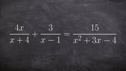 Find the solution to a rational equations and label extraneous solutions Instructional Video