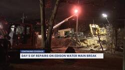 Edison residents face fifth day without water due to persistent main break News Clip