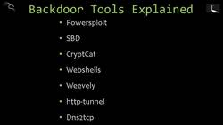 Backdoor Tools Explained Instructional Video