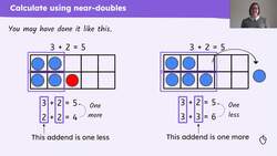Use knowledge of doubles to calculate near-doubles Instructional Video