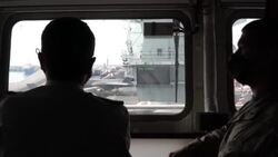 CLEAN : UK flagship aircraft carrier HMS Queen Elizabeth docks in Cyprus News Clip