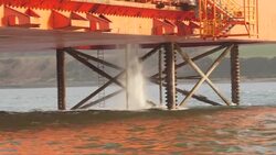 North Sea Oil Rig News Clip