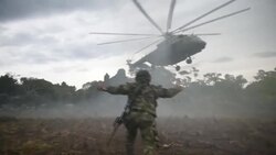 CLEAN : STOCKSHOTS: Colombian authorities arrest alleged deforesters News Clip