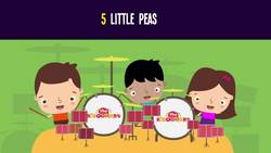 5 Little Peas Song for Kids | Fun Food Songs for Children | The Kiboomer Instructional Video